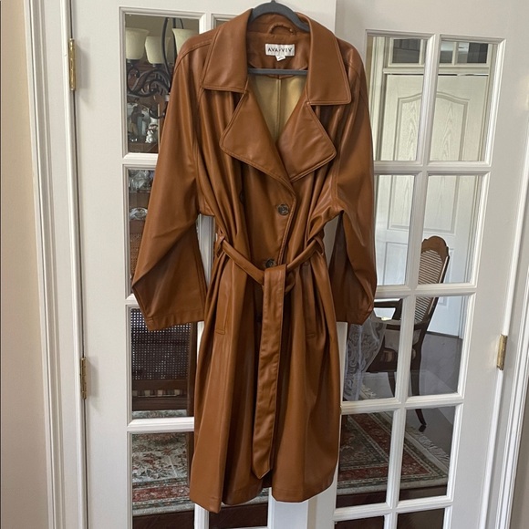 Ava & Viv Jackets & Blazers - Women's Brown Trench Coat